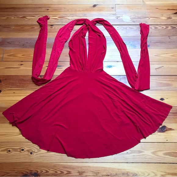 Von Vonni Dresses & Skirts - Von Vonni Red Short Transformer Convertible Wrap Dress, NWT, S